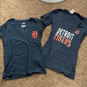 TWO DETROIT TIGERS TEES
